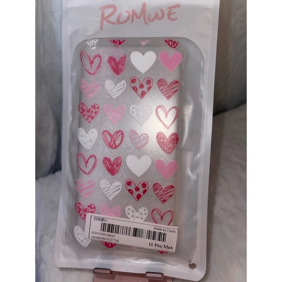 Valentines Hearts Clear iPhone 11 Pro Max Case ❤️ - Picture 12 of 17